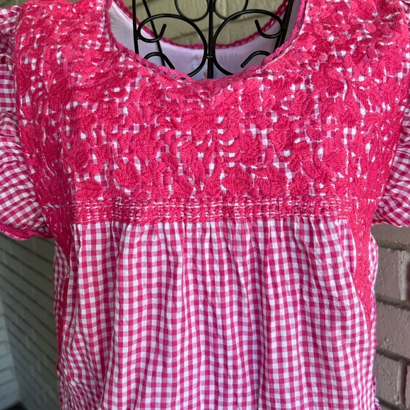 Pink Gingham Ruffle Dress - Picture 4 of 4